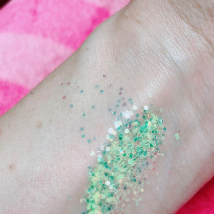 Inked Doll Cosmetics - ELECTRIC LIME! *UV* Chunky Iridescent Glamdoll Glitter
