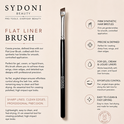 Sydoni - FLAT LINER BRUSH (SYNTHETIC HAIR)