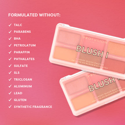 Profusion Cosmetics - Blush 6 Shade Face Palette