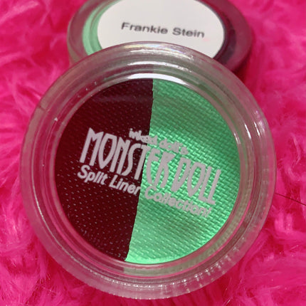 Inked Doll Cosmetics - (HUGE!) Monster Doll FRANKIE STEIN *UV Neon Pastel* SPLIT LINER/FACE/BODY PAINT!