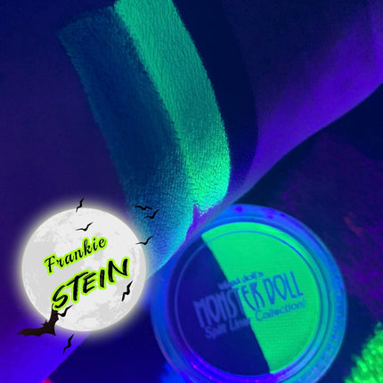 Inked Doll Cosmetics - (HUGE!) Monster Doll FRANKIE STEIN *UV Neon Pastel* SPLIT LINER/FACE/BODY PAINT!