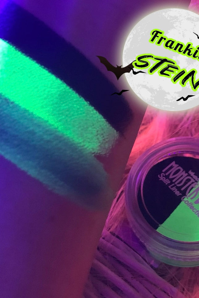 Inked Doll Cosmetics - (HUGE!) Monster Doll FRANKIE STEIN *UV Neon Pastel* SPLIT LINER/FACE/BODY PAINT!