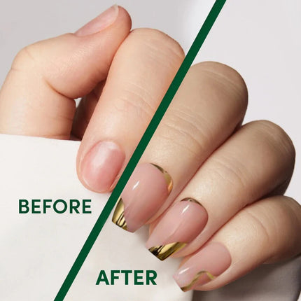 Nail Pop Studio - Golden Hour Square Nails - Press On Nails | Long Lasting & Reusable