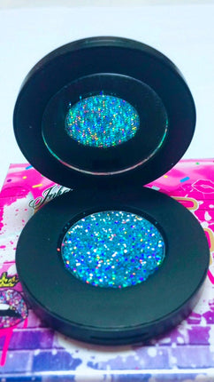 Inked Doll Cosmetics - *FROSTBITE !* Single Pressed Glitter Palette