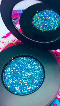 Inked Doll Cosmetics - *FROSTBITE !* Single Pressed Glitter Palette