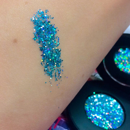Inked Doll Cosmetics - *FROSTBITE !* Single Pressed Glitter Palette