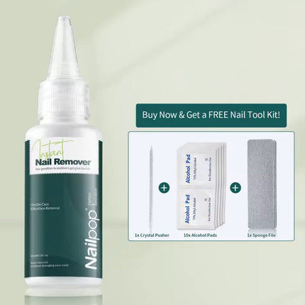 Nail Pop Studio - Nail Glue Remover + Nail Tool Kit