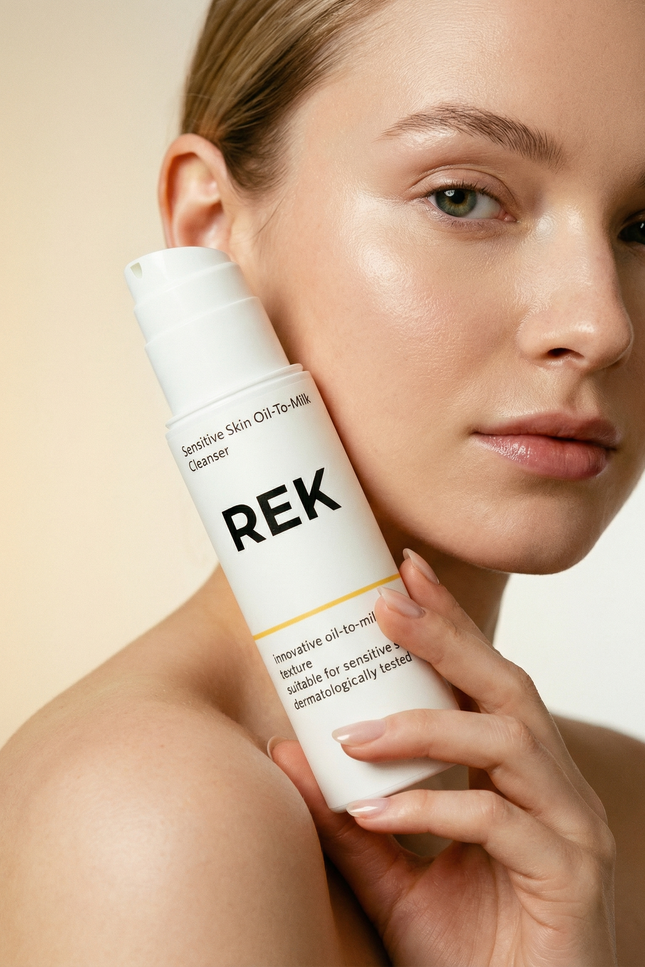 REK Cosmetics - Oil-To-Milk Cleanser – Sensitive Skin Formula
