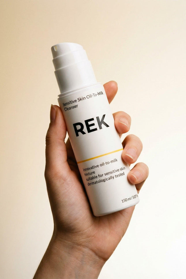 REK Cosmetics - Oil-To-Milk Cleanser – Sensitive Skin Formula