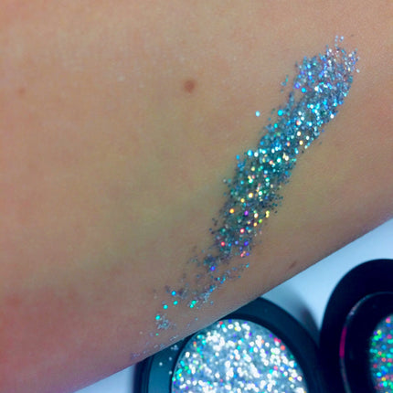 Inked Doll Cosmetics - "GLASS DOLLHOUSE!" Single Pressed Glitter Palette