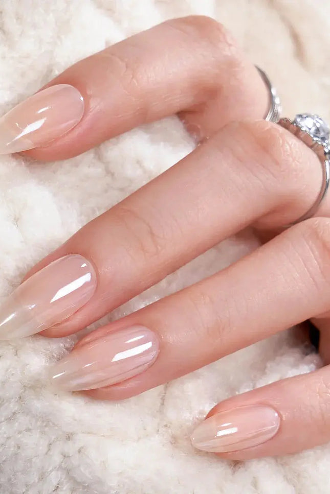 Nail Pop Studio - Mirror Glaze Almond Nails - Press On Nails | Long Lasting & Reusable