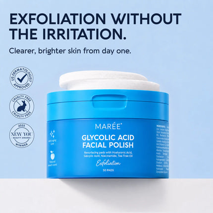 Maree - Glycolic Acid Exfoliating Pads
