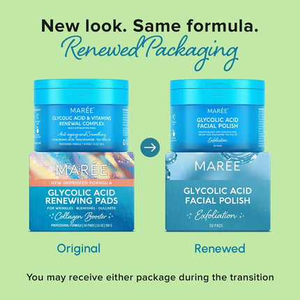 Maree - Glycolic Acid Exfoliating Pads