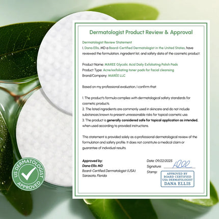 Maree - Glycolic Acid Exfoliating Pads