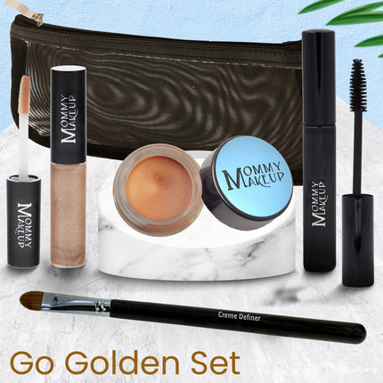 Mommy Makeup - Go Golden Set with Golden Apricot and Golden Girl