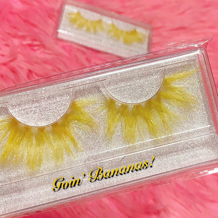 Inked Doll Cosmetics - *GOIN' BANANAS!* (Yellow) DreamDoll Color Lashes !