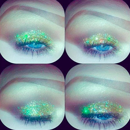 Inked Doll Cosmetics - "GOLD CHROME!" Single Pressed Glitter Palette