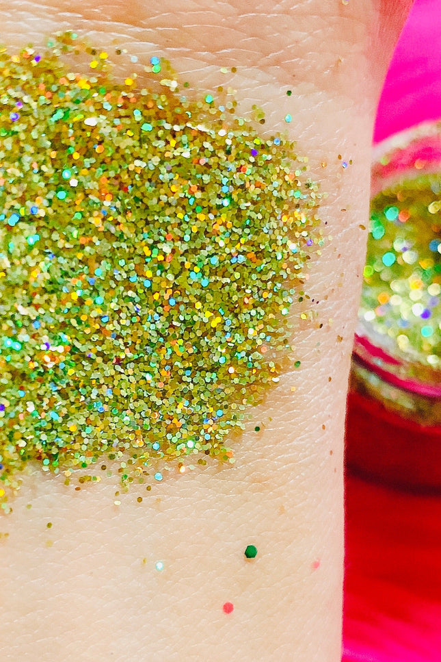 Inked Doll Cosmetics - GOLD CHROME (CHUNKY or FINE) Holographic Glamdoll Glitter