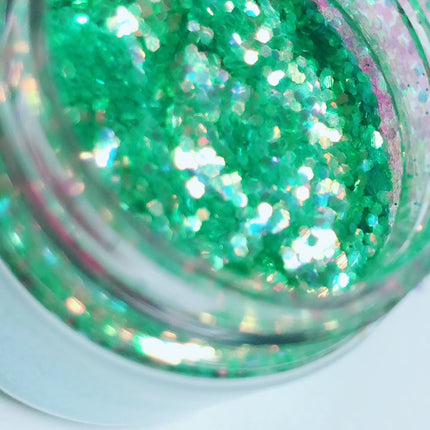 Inked Doll Cosmetics - Electric Lily Chunky Iridescent Glamdoll Glitter