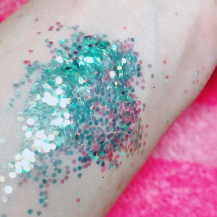 Inked Doll Cosmetics - Electric Lily Chunky Iridescent Glamdoll Glitter