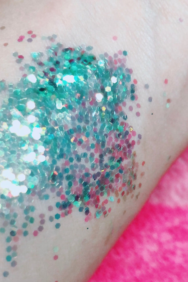 Inked Doll Cosmetics - Electric Lily Chunky Iridescent Glamdoll Glitter