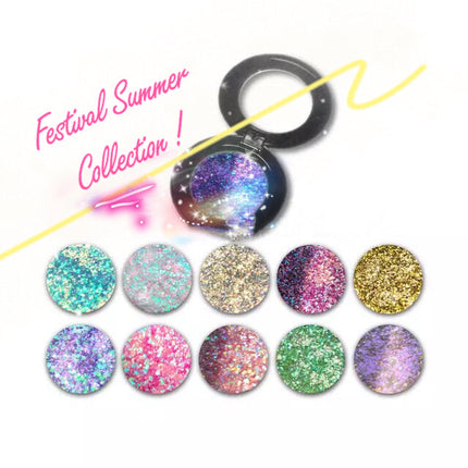 Inked Doll Cosmetics - COACHELLA *LMT EDT* Summer Festival Pressed Glitter
