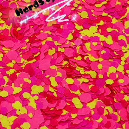 Inked Doll Cosmetics - "HARDSTYLE" *UV/BlackLight* FESTIVAL FUNFETTI