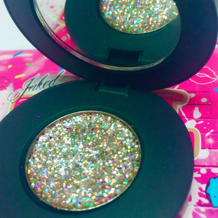 Inked Doll Cosmetics - "HOLLYWOOD!" Single Pressed Glitter Palette