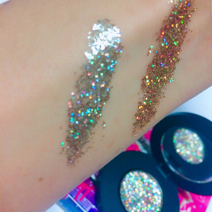 Inked Doll Cosmetics - "HOLLYWOOD!" Single Pressed Glitter Palette