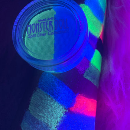 Inked Doll Cosmetics - (HUGE!) Monster Doll HONEY SWAMP *UV NEON PASTEL* Split Liner/Face/Body Paint