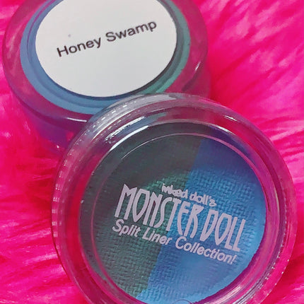 Inked Doll Cosmetics - (HUGE!) Monster Doll HONEY SWAMP *UV NEON PASTEL* Split Liner/Face/Body Paint
