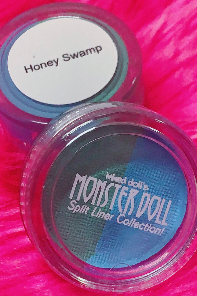 Inked Doll Cosmetics - (HUGE!) Monster Doll HONEY SWAMP *UV NEON PASTEL* Split Liner/Face/Body Paint