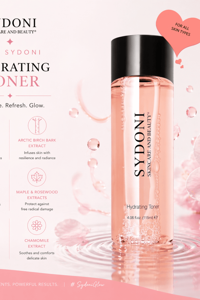 Sydoni - HYDRATING TONER with ARCTIC BIRCH BARK EXTRACT 4.06 FL. OZ.