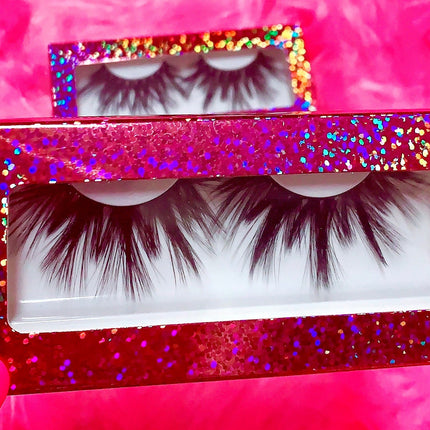 Inked Doll Cosmetics - #$IKKENING 3D DreamDoll Lashes *Pink Holographic* Case