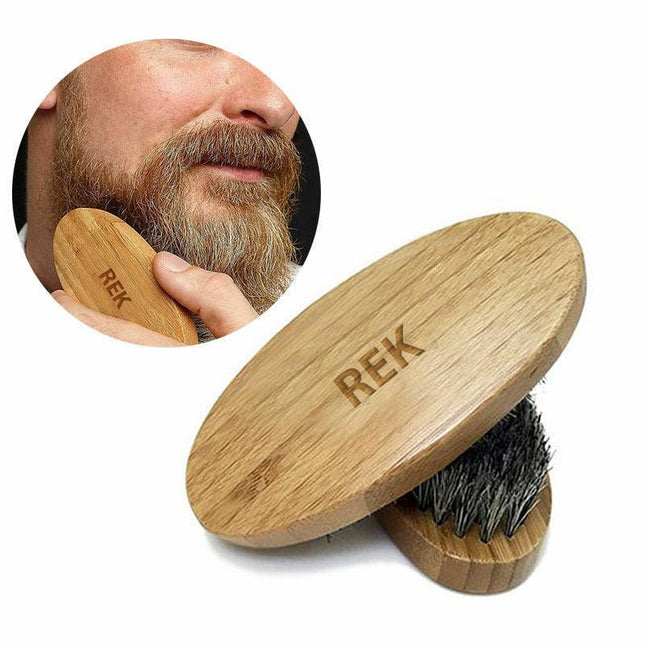 REK Cosmetics - Boar Bristles Beard Brush | REK Cosmetics