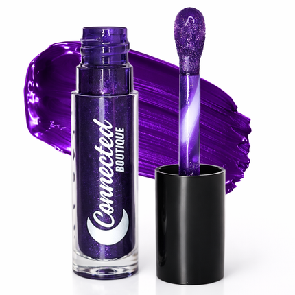 Connected Boutique - Tempted - Dark Purple Glitter Lip Gloss – Sparkle & Shine