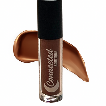 Connected Boutique - Downtown - Brown Bold Longwear Liquid Lipstick – Transfer‑Proof Matte
