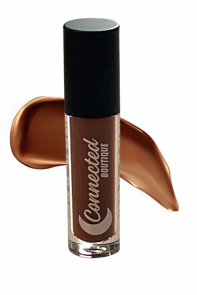Connected Boutique - Downtown - Brown Bold Longwear Liquid Lipstick – Transfer‑Proof Matte