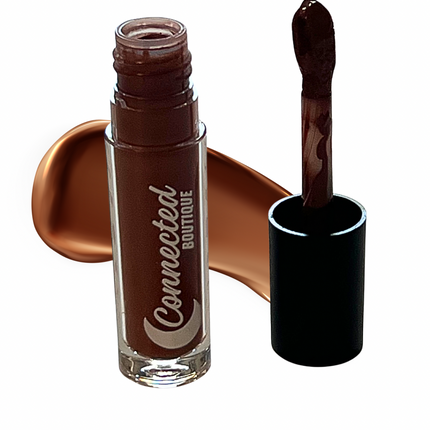 Connected Boutique - Downtown - Brown Bold Longwear Liquid Lipstick – Transfer‑Proof Matte