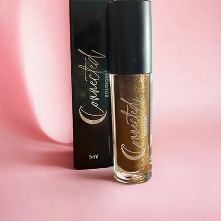 Connected Boutique - NY -  Brown Shimmer Lip Gloss – Neutral Nude Shine