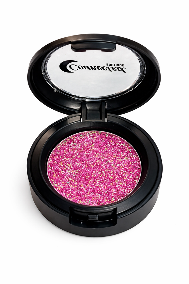 Connected Boutique - Heartfelt Pink Duochrome Glitter Eyeshadow – Soft Shift Sparkle