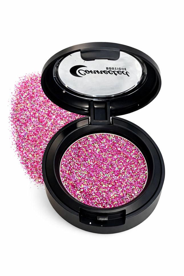 Connected Boutique - Heartfelt Pink Duochrome Glitter Eyeshadow – Soft Shift Sparkle