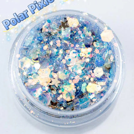 Inked Doll Cosmetics - CRYSTAL METHOD Chunky Festival Glamdoll Glitter