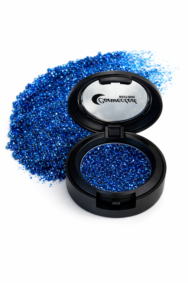 Connected Boutique - Alchemy Blue Glitter Eyeshadow – Sparkling Statement Shade