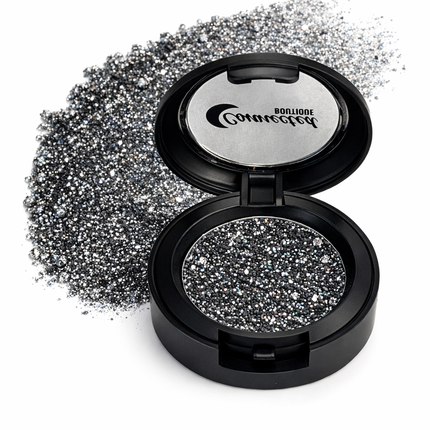 Connected Boutique - Meteorite Black Glitter Eyeshadow – Edgy Sparkle