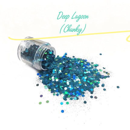 Inked Doll Cosmetics - DEEP LAGOON (CHUNKY or FINE) GlamDoll Glitter