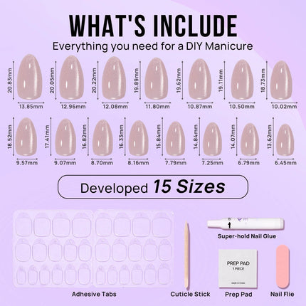 Nail Pop Studio - Aurora Cat Eye Almond Nails - Press On Nails | Long Lasting & Reusable