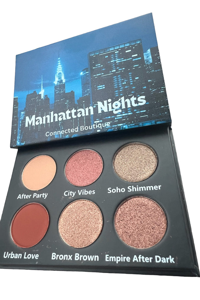 Connected Boutique - Manhattan Nights Eyeshadow Palette – Day‑to‑Night Neutrals
