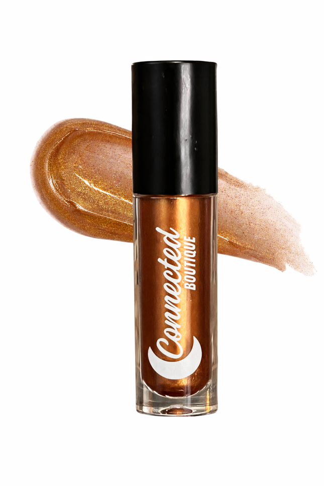 Connected Boutique - Creative - lip gloss hydrating metallic brown