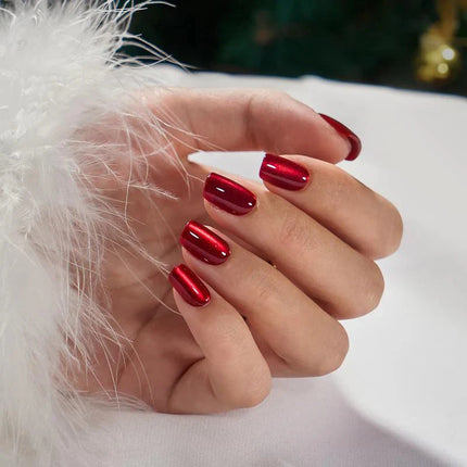 Nail Pop Studio - Hot Love Square Nails - Press On Nails | Long Lasting & Reusable